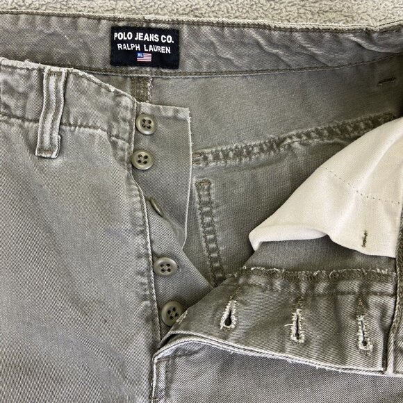 Polo Jeans Co Cargo Pants Women’s Size 4 (Fits 29x30) Green Y2K Streetwear - Picture 3 of 16